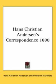 Cover of: Hans Christian Andersen's Correspondence 1880