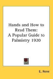 Cover of: Hands and How to Read Them | E. Rene