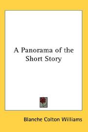 Cover of: A Panorama of the Short Story by Blanche Colton Williams