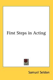 Cover of: First Steps in Acting