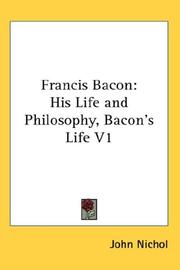 Cover of: Francis Bacon by John Nichol