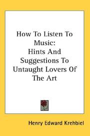Cover of How To Listen To Music