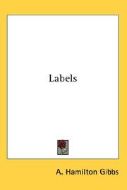 Cover of: Labels