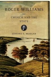 Cover of: Roger Williams by Edmund Sears Morgan, Edmund Sears Morgan