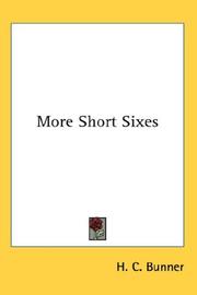 Cover of: More Short Sixes | H. C. Bunner