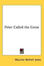 Cover of: Peter Called the Great