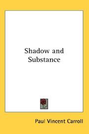 Cover of: Shadow and Substance