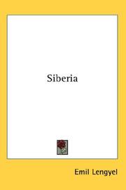 Cover of: Siberia by Emil Lengyel, Emil Lengyel