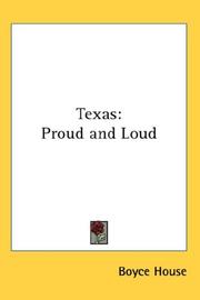 Cover of: Texas by Boyce House