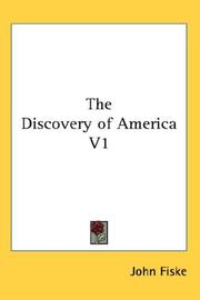 Cover of: The Discovery of America V1
