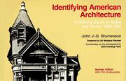 Cover of: Identifying American Architecture: A Pictorial Guide to Styles and Terms : 1600-1945
