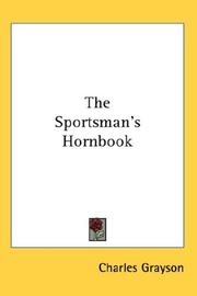 Cover of: The Sportsman's Hornbook