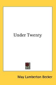 Cover of: Under Twenty