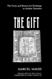 Cover of: The Gift by Marcel Mauss, Marcel Mauss