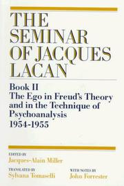 Cover of: The Seminar of Jacques Lacan: Book II  by Jacques Lacan