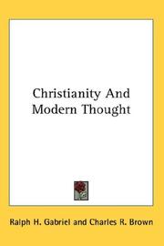 Cover of: Christianity And Modern Thought