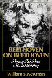 Cover of: Beethoven on Beethoven: Playing His Piano Music His Way