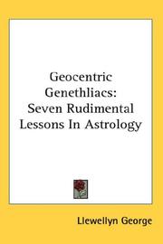 Cover of: Geocentric Genethliacs by Llewellyn George