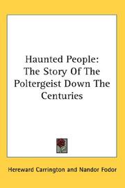 Cover of: Haunted People: The Story Of The Poltergeist Down The Centuries