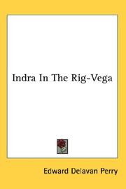 Cover of: Indra In The Rig-Vega