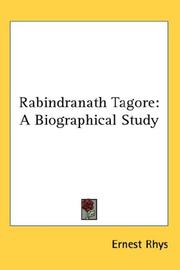 Cover of: Rabindranath Tagore by Ernest Rhys