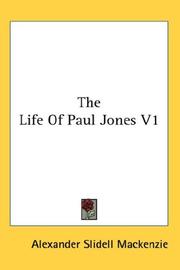 Cover of: The Life Of Paul Jones V1