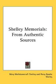 Cover of: Shelley Memorials by Percy Bysshe Shelley