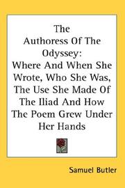 Cover of: The Authoress Of The Odyssey by Samuel Butler