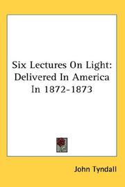Cover of: Six Lectures On Light | 