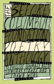 Cover of: Before Columbus Foundation Poetry Anthology: Selections from the American Book Awards, 1980-1990