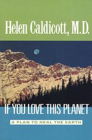 Cover of: If you love this planet: a plan to heal the earth