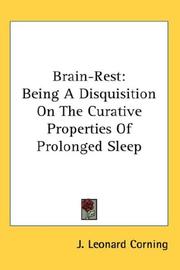 Cover of: Brain-Rest by J. Leonard Corning