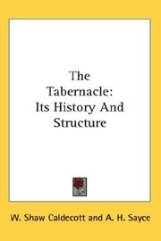 Cover of: The Tabernacle by W. Shaw Caldecott