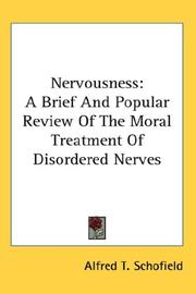 Cover of: Nervousness by Alfred Taylor Schofield, Alfred Taylor Schofield