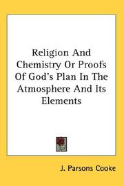 Cover of: Religion And Chemistry Or Proofs Of God