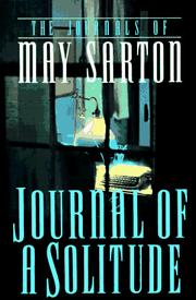 Cover of: Journal of a Solitude by May Sarton