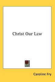 Cover of: Christ Our Law