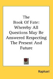 Cover of: The Book Of Fate by Raphael