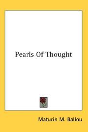 Cover of: Pearls Of Thought