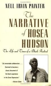 Cover of: The Narrative of Hosea Hudson by Hosea Hudson, Nell Irvin Painter