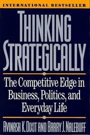 Cover of: Thinking Strategically by Avinash K. Dixit, Barry J. Nalebuff