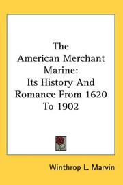 Cover of: The American Merchant Marine | Winthrop L. Marvin