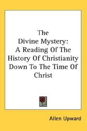 Cover of: The Divine Mystery | Allen Upward