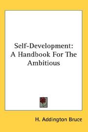 Cover of: Self-Development: A Handbook For The Ambitious