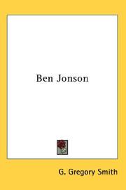 Ben Jonson by G. Gregory Smith
