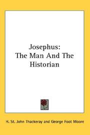 Cover of: Josephus: The Man And The Historian