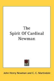 Cover of: The Spirit Of Cardinal Newman by John Henry Newman