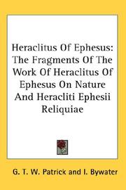 Cover of Heraclitus Of Ephesus