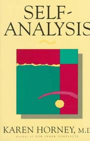 Cover of: Self-analysis by Karen Horney