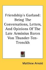 Cover of: Friendship's Garland by Matthew Arnold